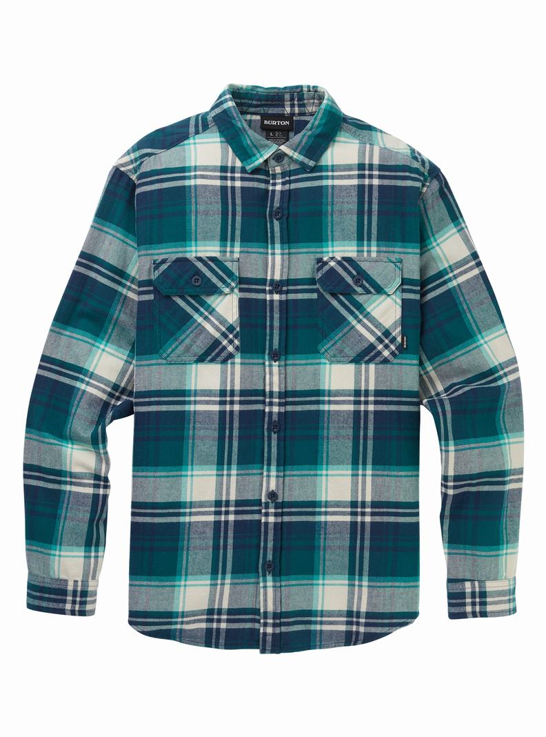 Blue Burton Brighton Flannel Men's Shirts | ZABUTP512