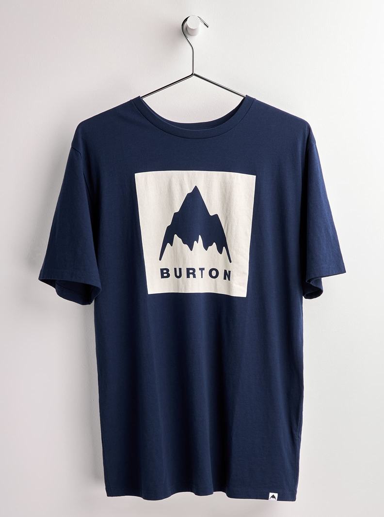 Blue Burton Classic Mountain High Short Sleeve Men's T-Shirts | OAGTBW426