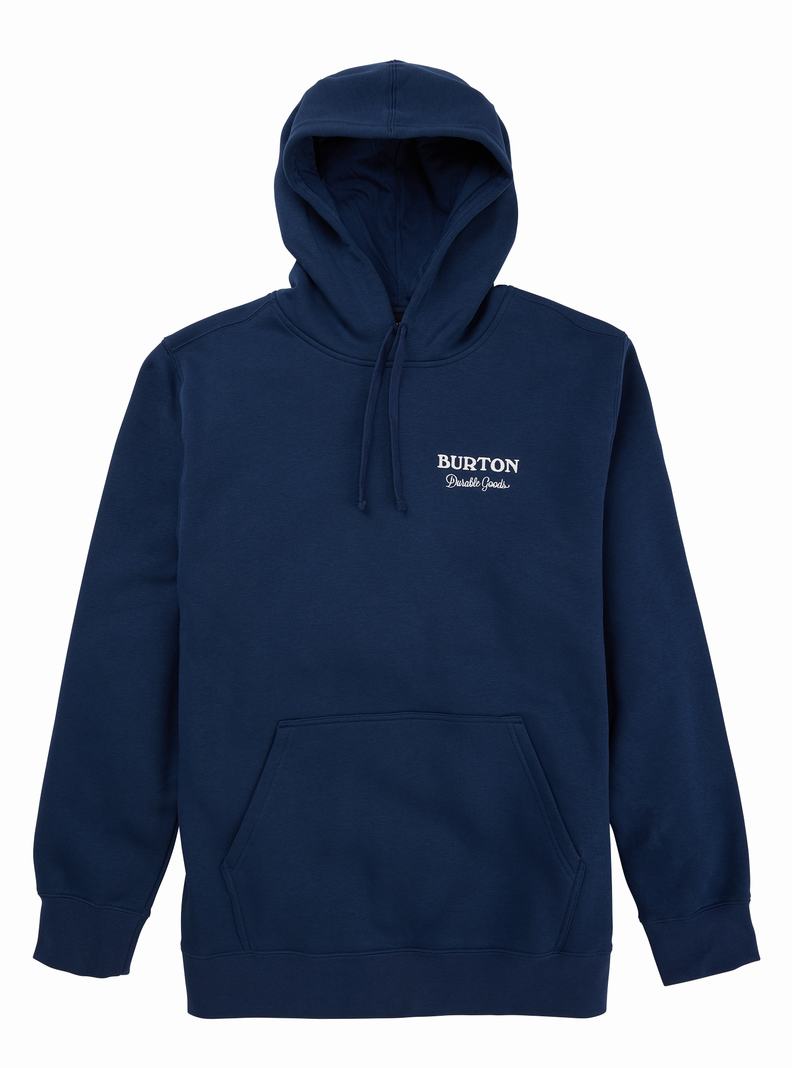 Blue Burton Durable Goods Pullover Men's Hoodies | FEZSLG205