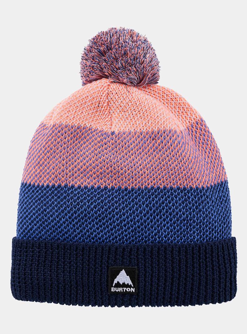 Blue Burton Fleece-Lined Pom Kids' Beanie | CKJBFX836