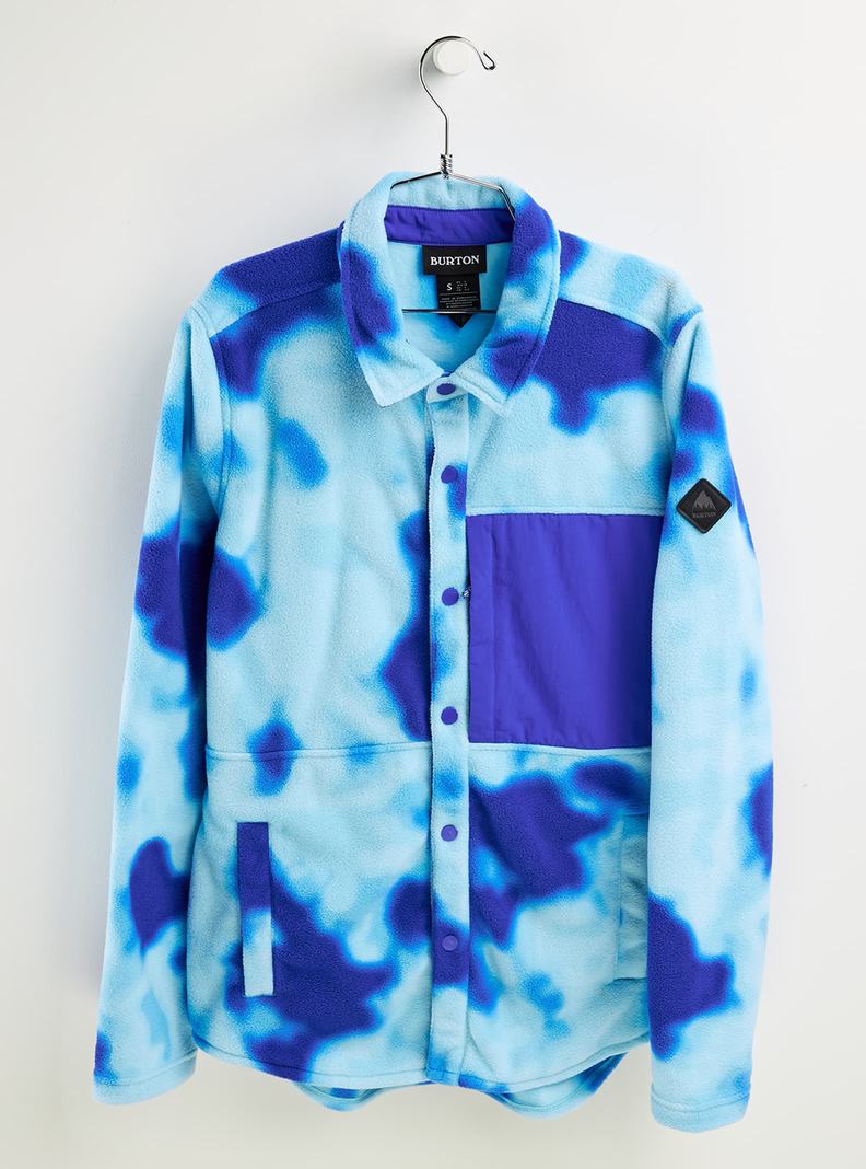 Blue Burton Hearth Snap Up Fleece Women's Shirts | RLHXQC472