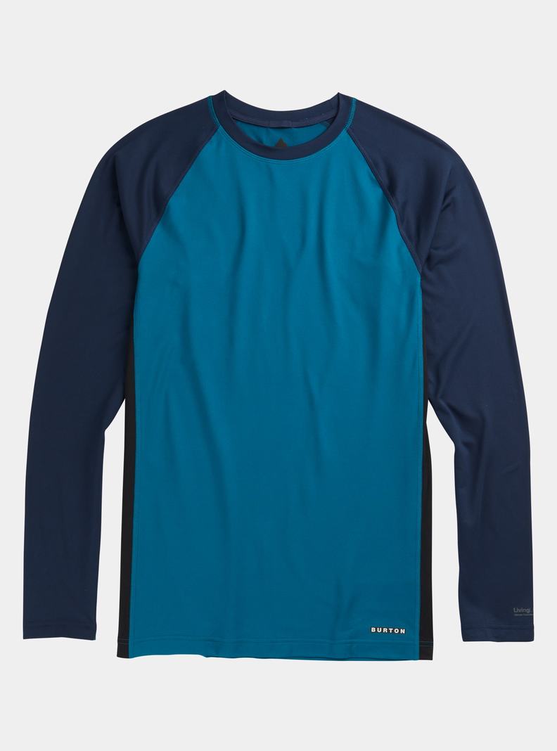 Blue Burton Midweight X Base Layer Crewneck Men's Base Layer Top | YBHTRC721