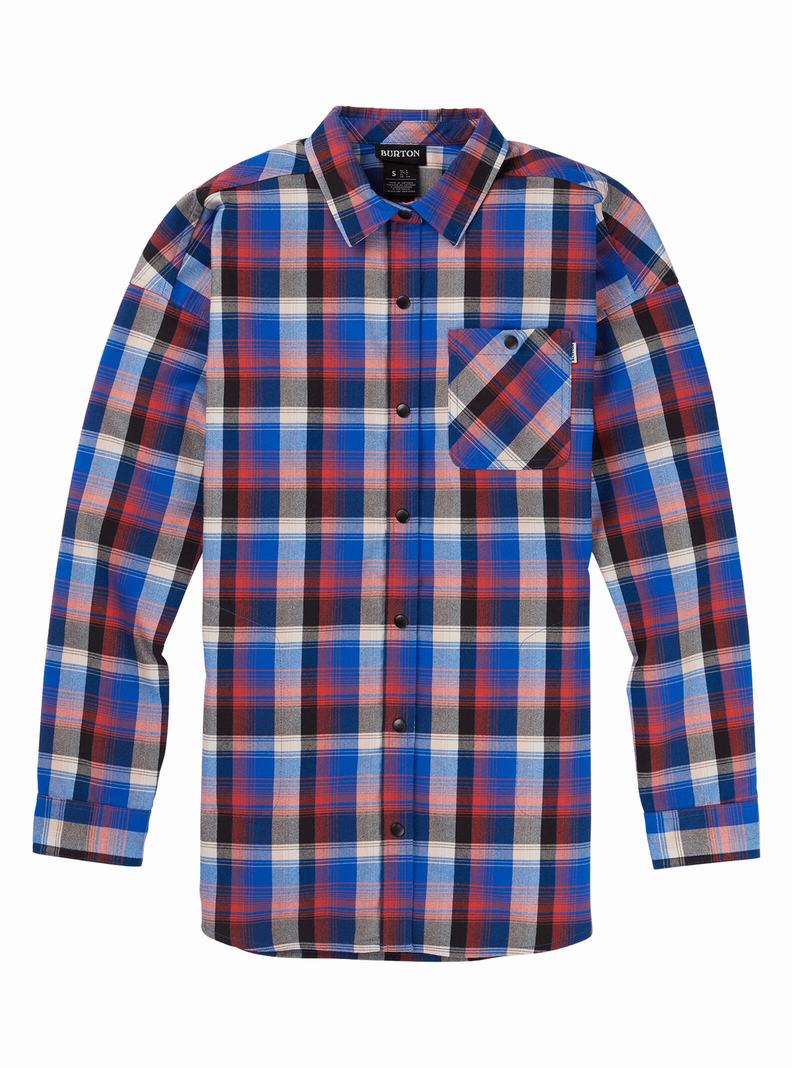 Blue Burton Stretch Grace Performance Flannel Women's Shirts | WCORIB165