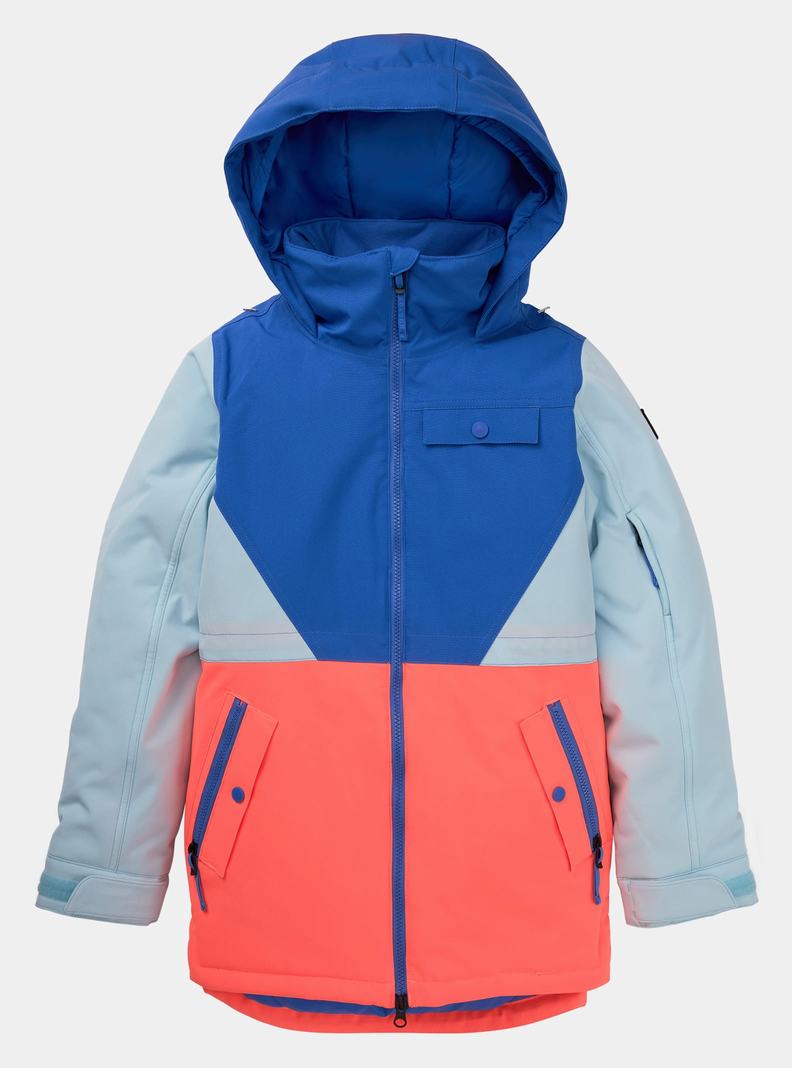 Blue / Orange Burton Khione 2L Kids' Ski Jackets | QRWPSA256