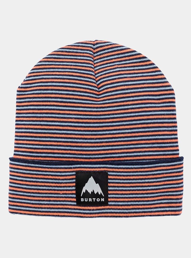 Blue / Orange Burton Recycled Stripe Kids' Beanie | SFYJRQ023