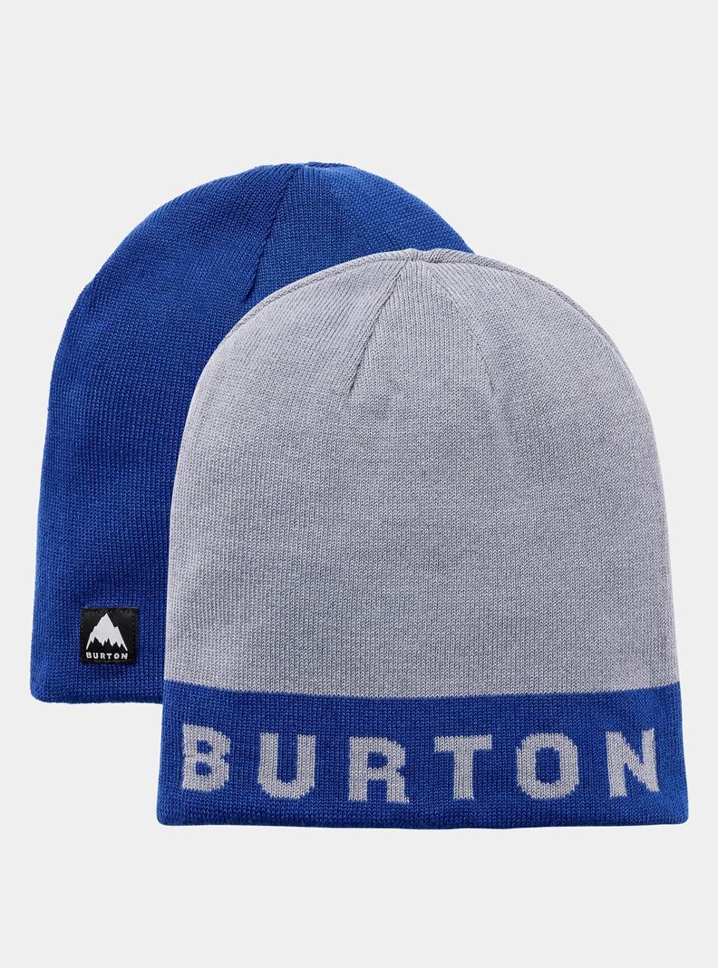 Blue / Silver Burton Recycled Billboard Men's Beanie | GHEJQS247