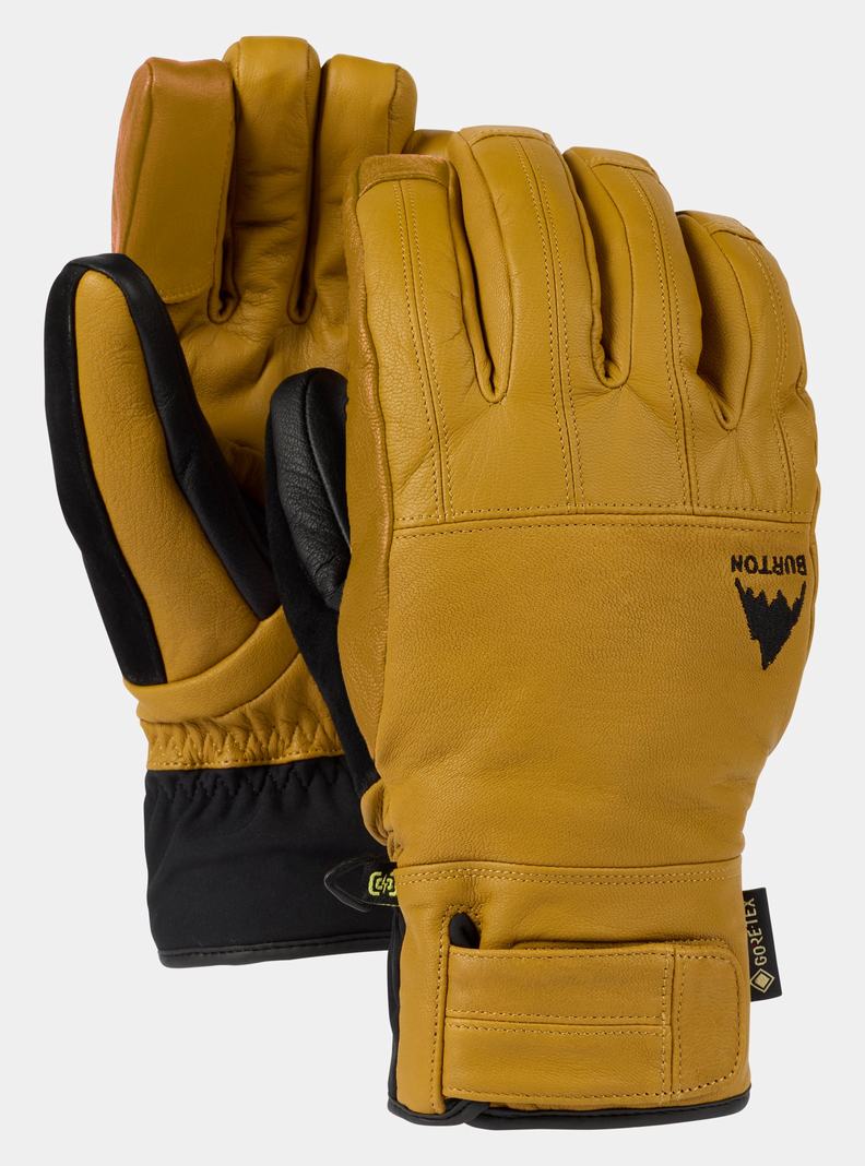 Brown Burton Gondy GORE-TEX Leather Men's Ski Gloves | FTPSMK965