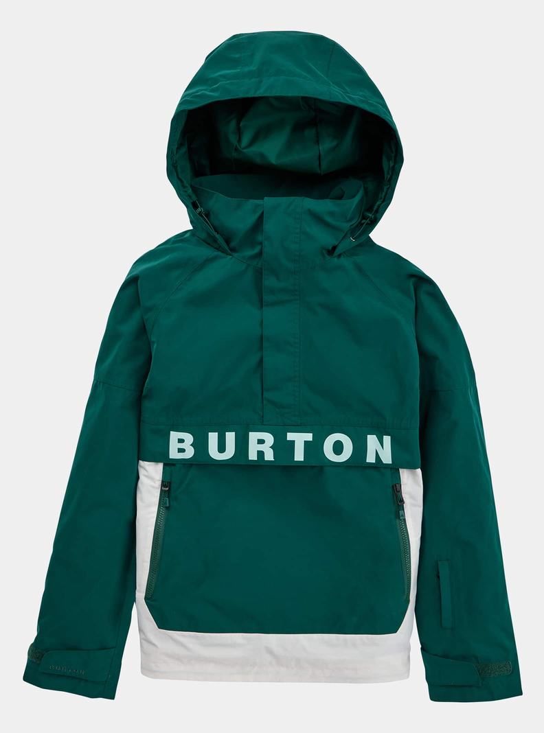 Brown / White Burton Frostner 2L Anorak Women's Ski Jackets | PGHNWL871