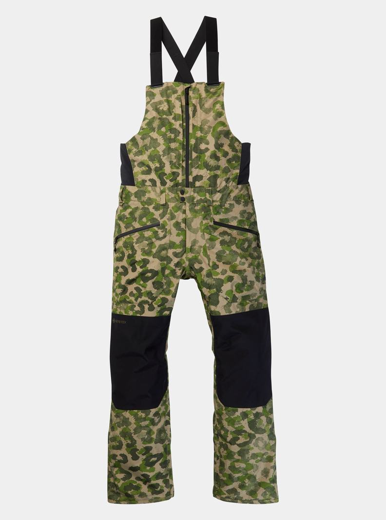 Camo / Black Burton Reserve GORE‑TEX 2L Men's Bibs | RTFEOU986