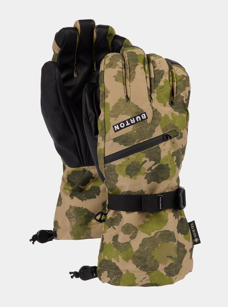 Camo Burton GORE-TEX Men's Ski Gloves | KMBHTO930