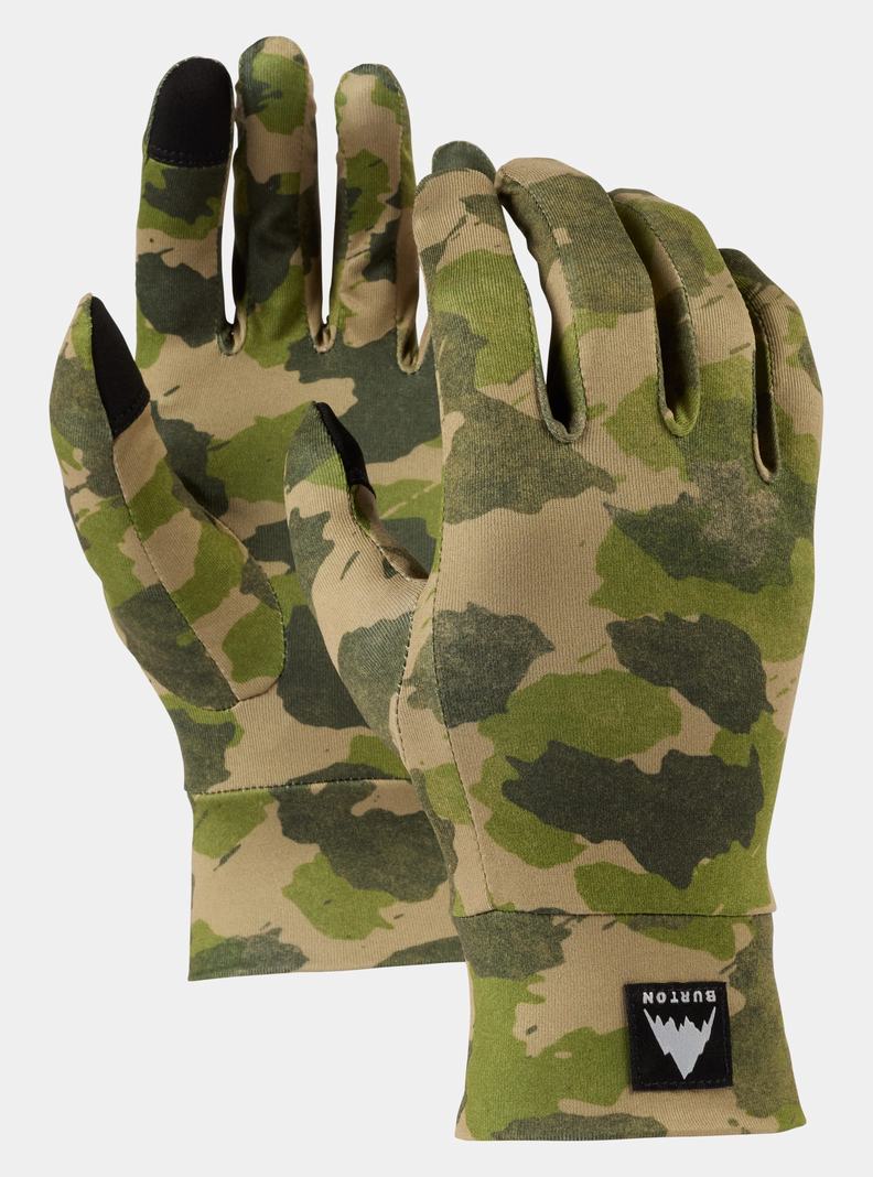 Camo Burton Touchscreen Glove Liner Men's Ski Gloves | AVGJKR540