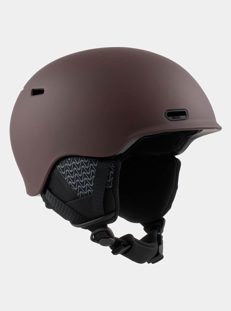 Chocolate Burton Anon Oslo WaveCel Men's Snowboard Helmets | GBSNZT430