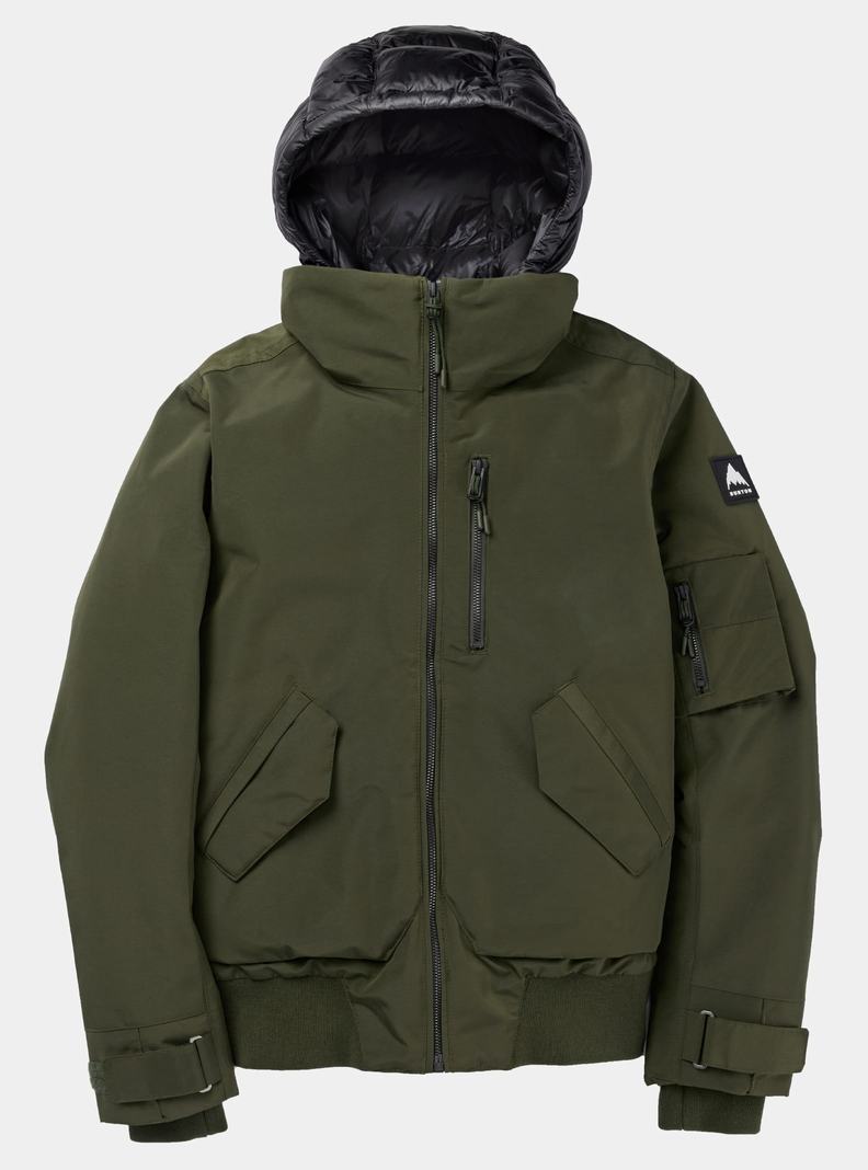 Deep Green Burton Saxton Bomber Women's Ski Jackets | JRNSTQ289