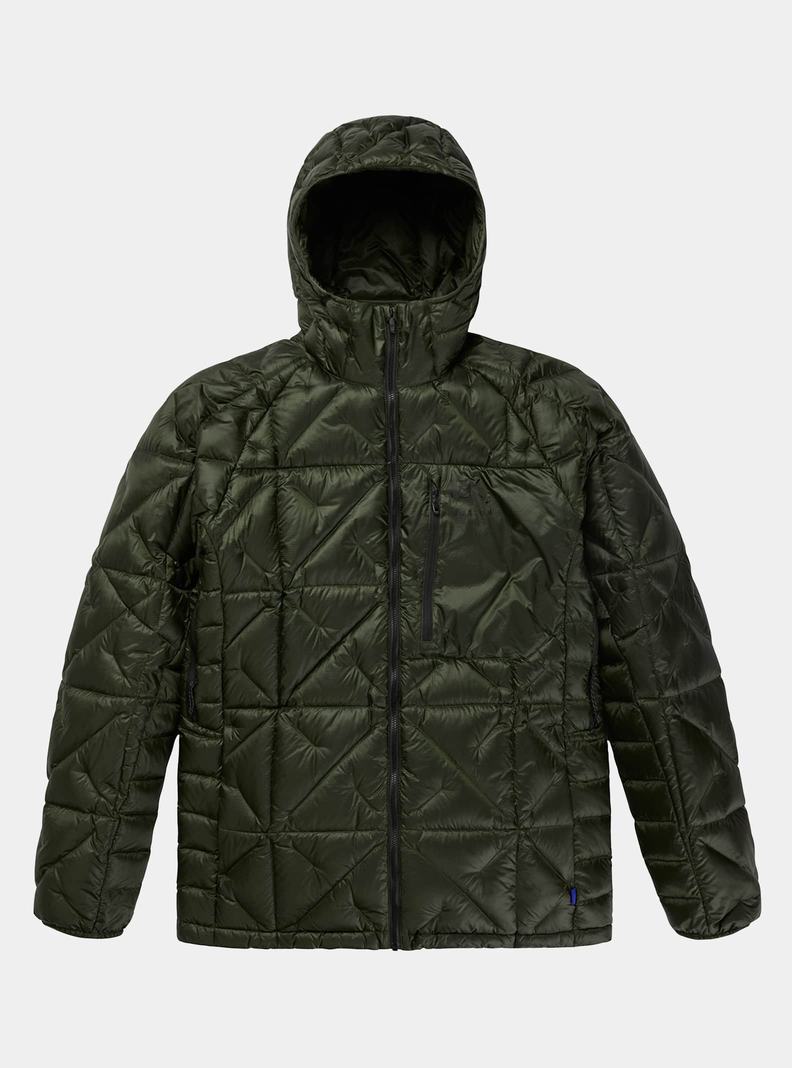 Deep Green Burton [ak] Baker Hooded Down Men's Ski Jackets | HOCSGM163