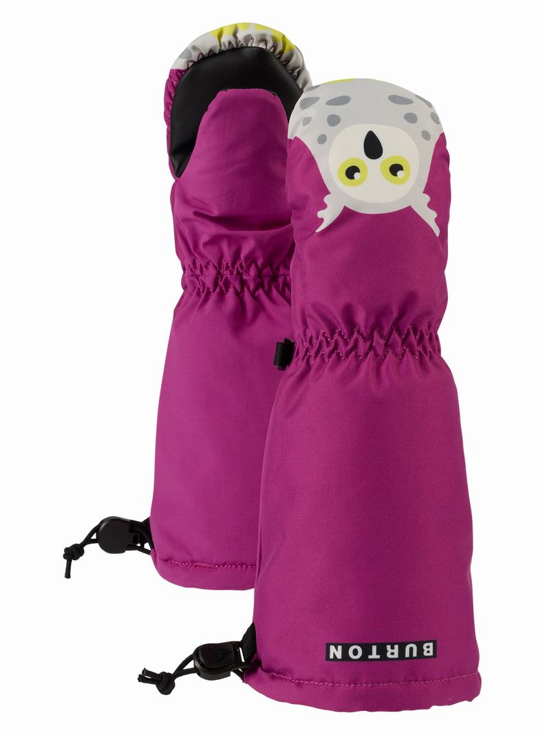 Fuchsia Burton Grommitt Kids' Ski Mittens | DMHENW413