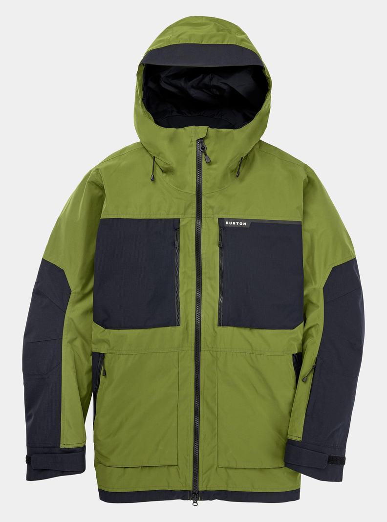 Green / Black Burton Frostner 2L Men's Ski Jackets | YNSDKT807