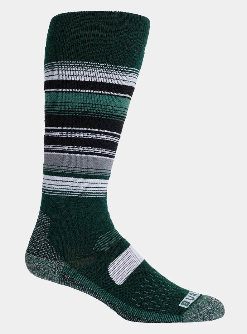 Green / Black Burton Performance Midweight Women's Socks | UJQYES581