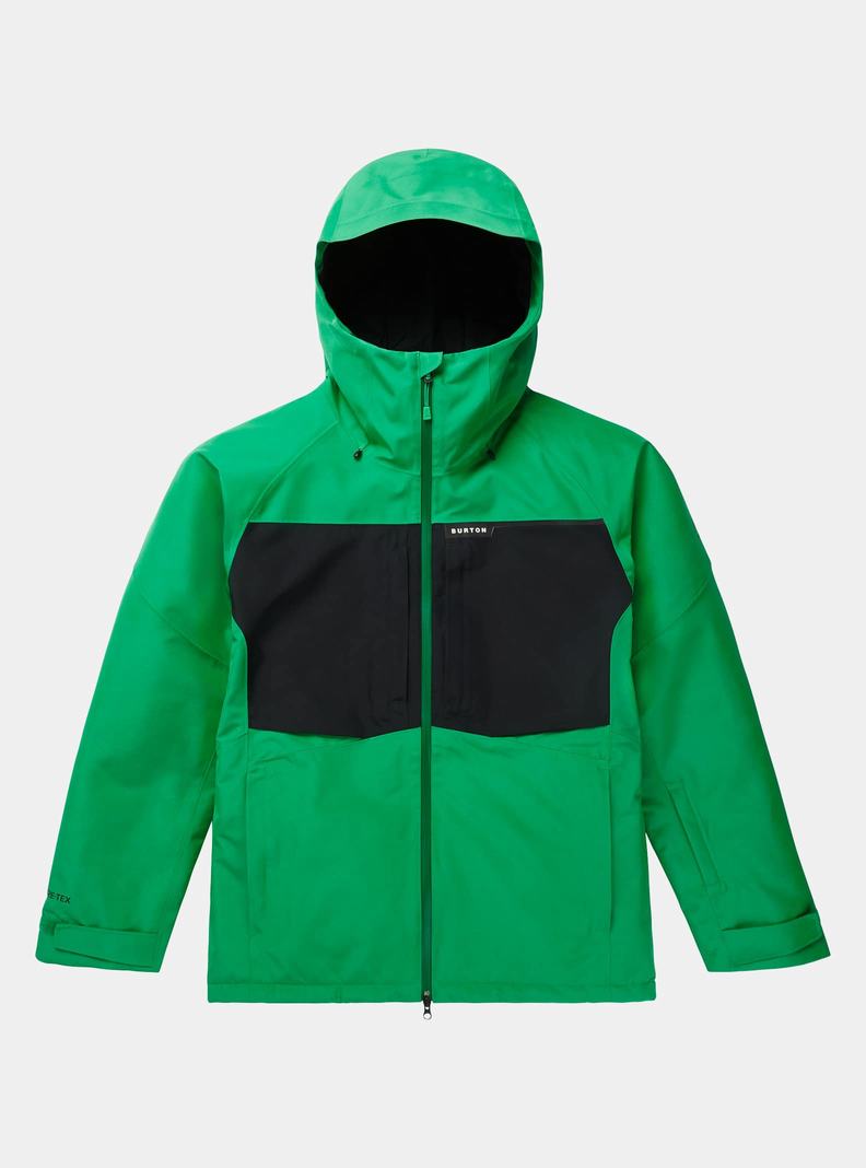 Green / Black Burton Pillowline GORE‑TEX 2L Men's Ski Jackets | PBADJH567