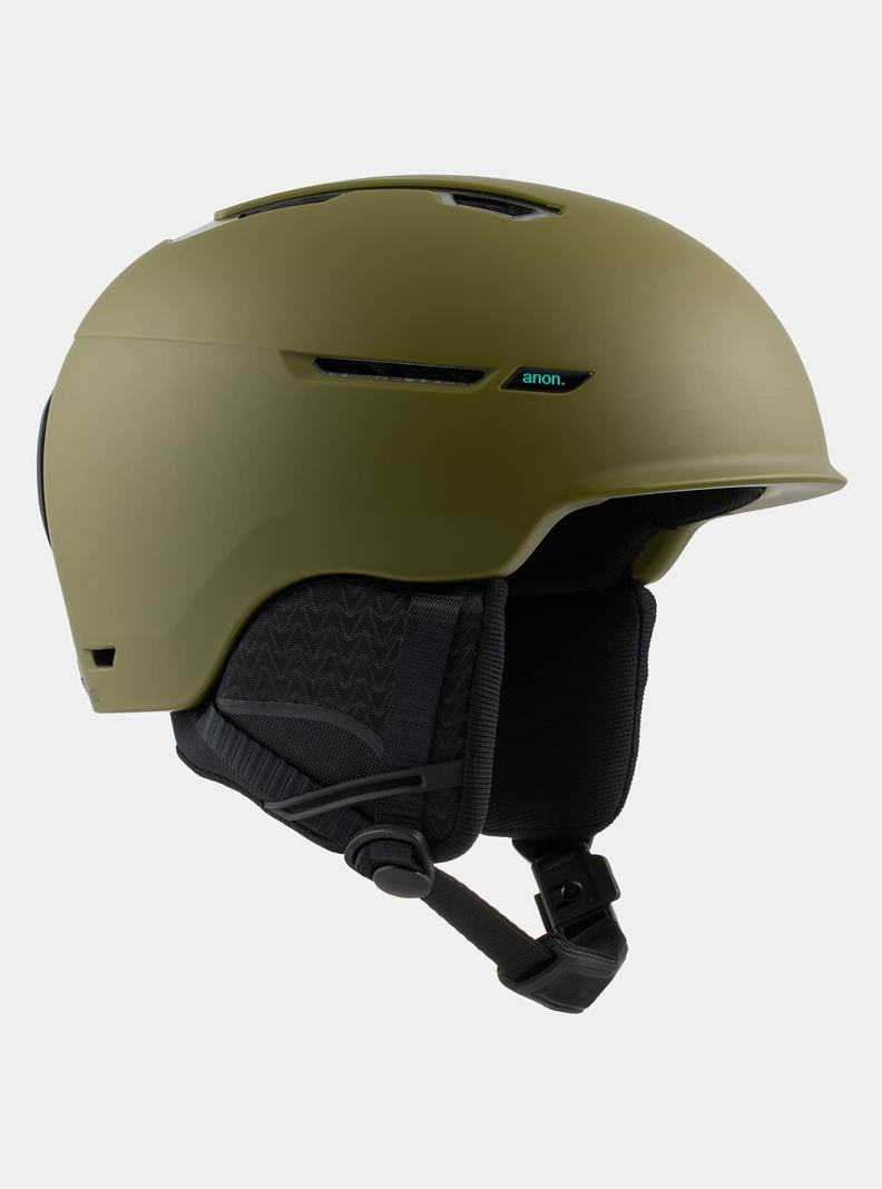 Green Burton Anon Logan WaveCel Men's Snowboard Helmets | KQBJVY278