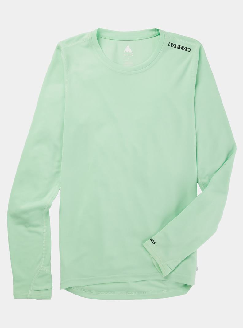 Green Burton Brand Active Long Sleeve Women's Shirts | DMXBIQ562