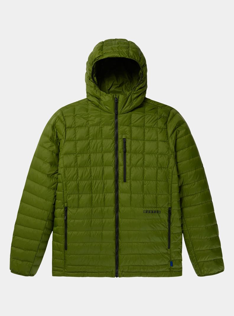 Green Burton Mid-Heat Hooded Down Insulated Men's Ski Jackets | LFINCO865