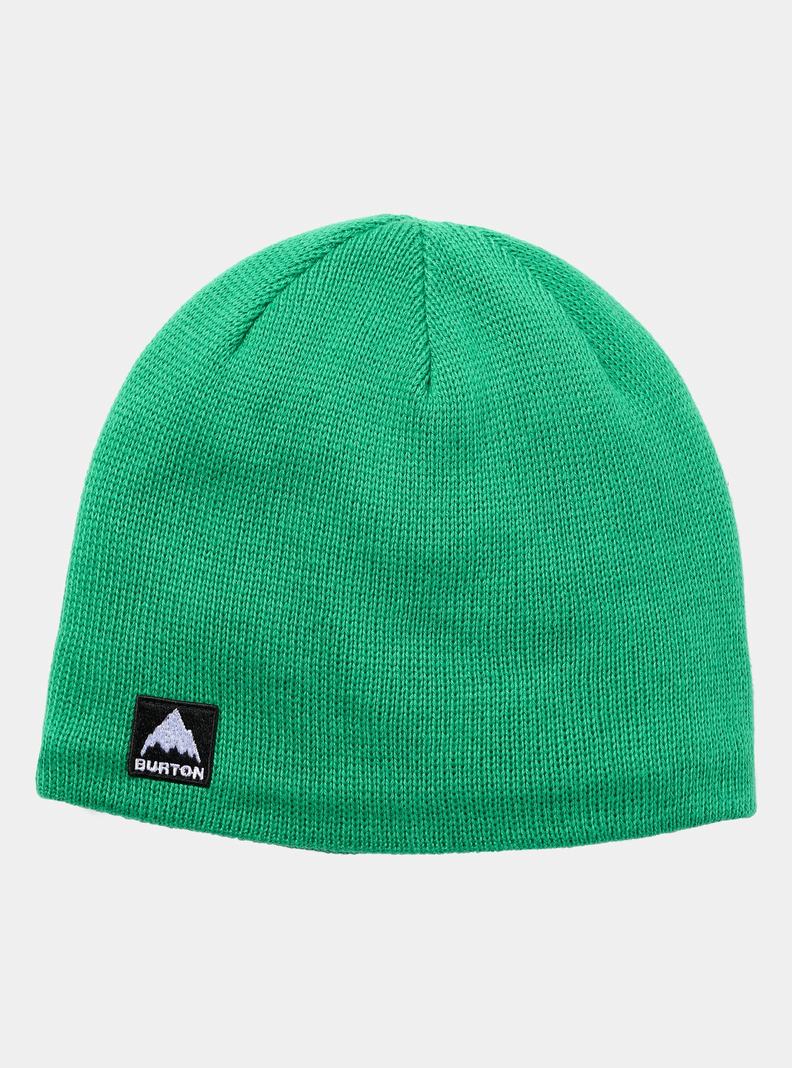 Green Burton Mountain High Fleece-Lined Kids' Beanie | WGQOPH064