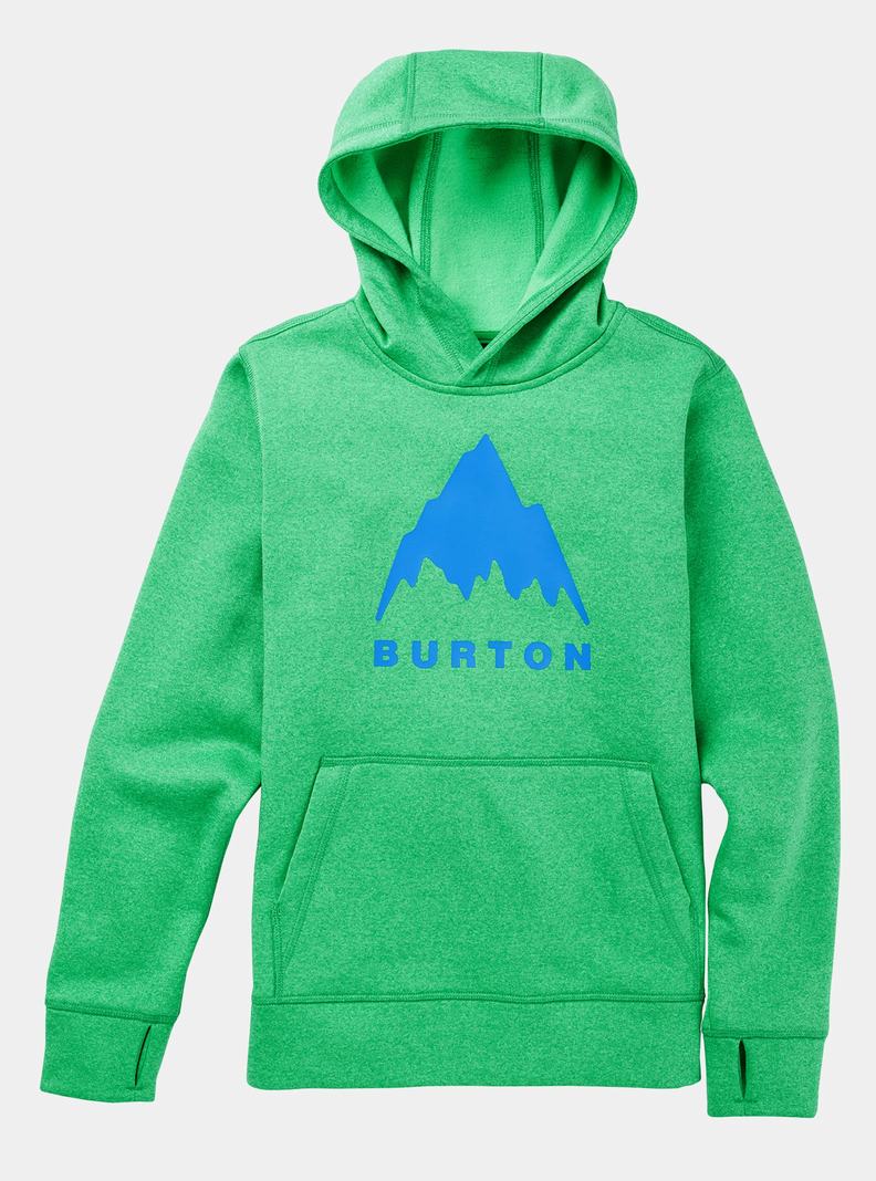 Green Burton Oak Pullover Kids' Hoodies | SMBPWF201