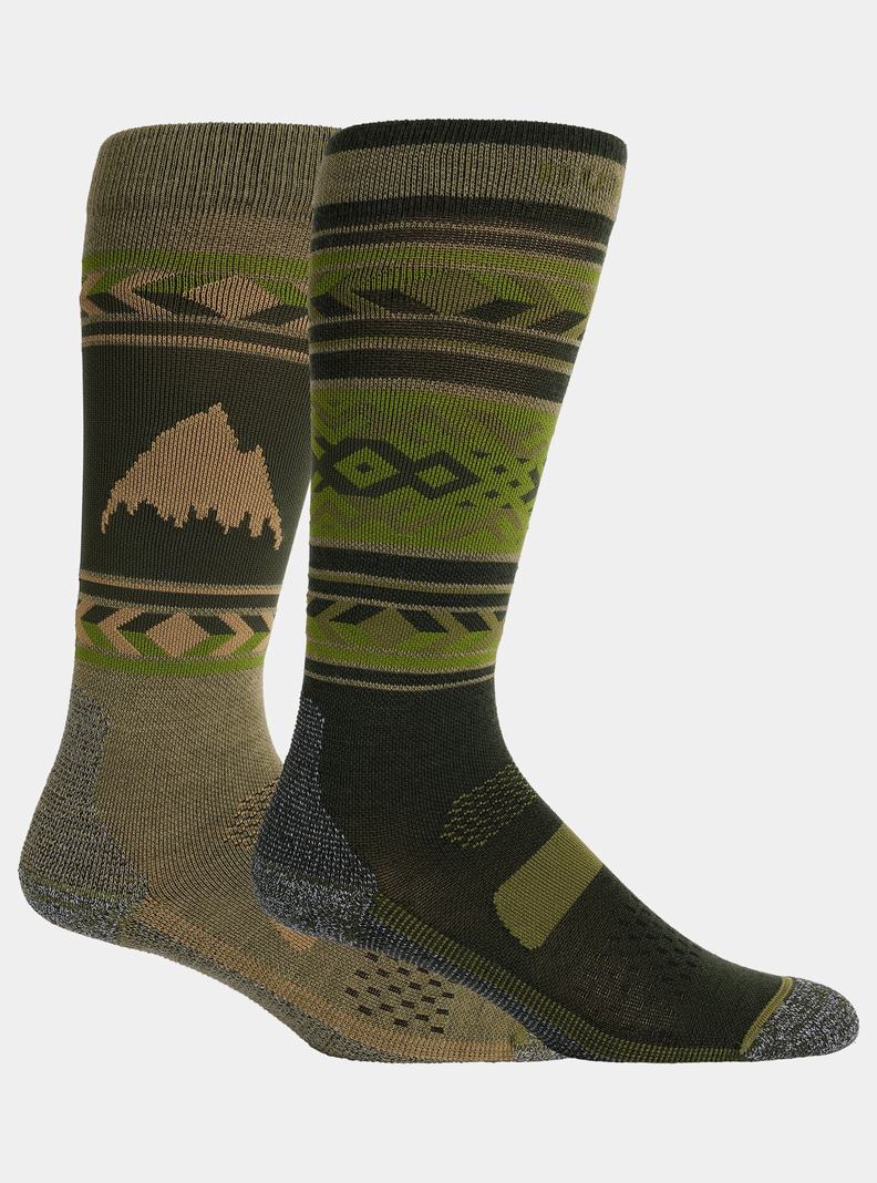 Green Burton Performance Lightweight (2 Pack) Women's Socks | BZPKNM602