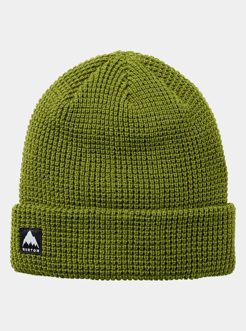 Green Burton Recycled Waffle Men's Beanie | QASHRC165