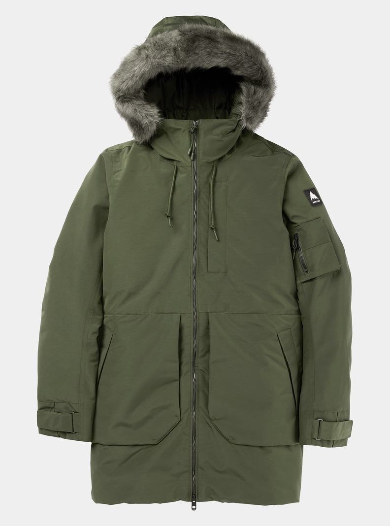 Green Burton Saxton Parka Women's Ski Jackets | TQDHAE347