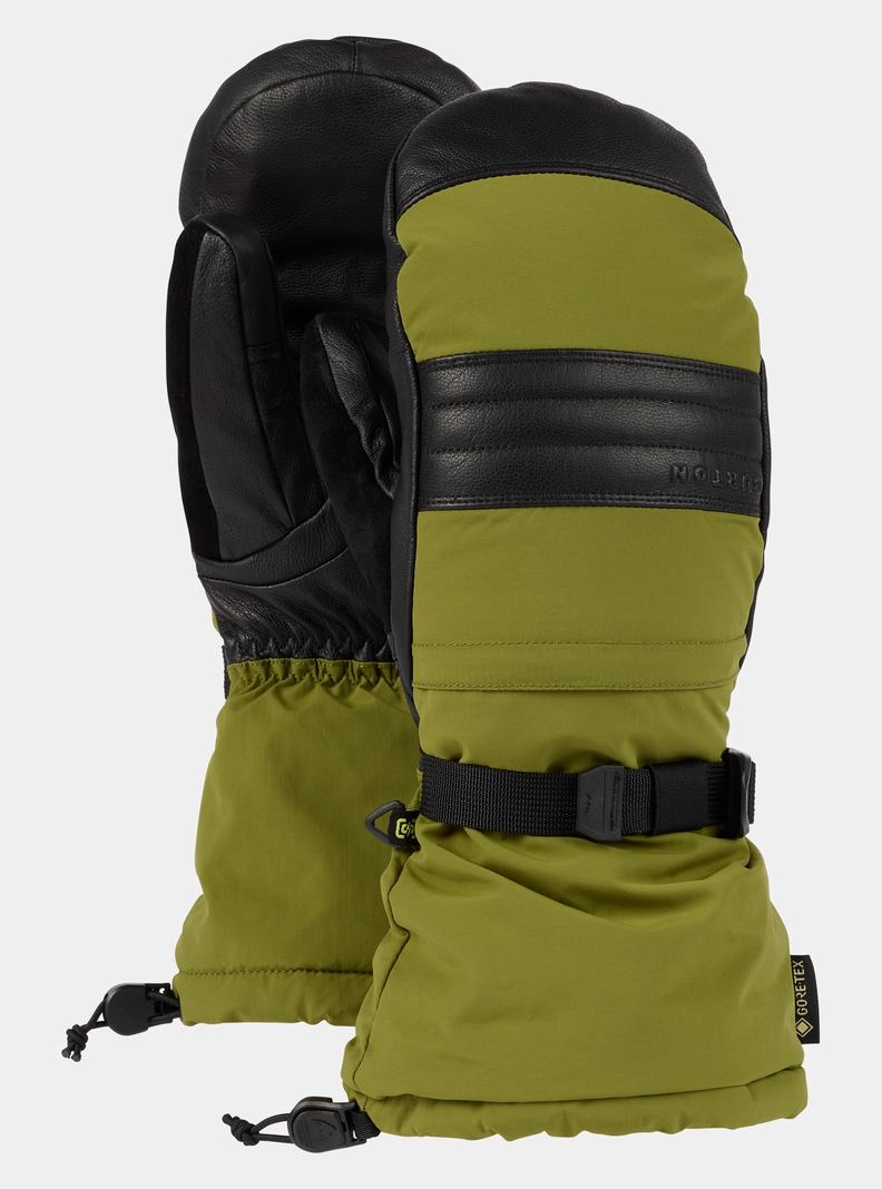 Green Burton Warmest GORE-TEX Men's Ski Mittens | OICQDL098