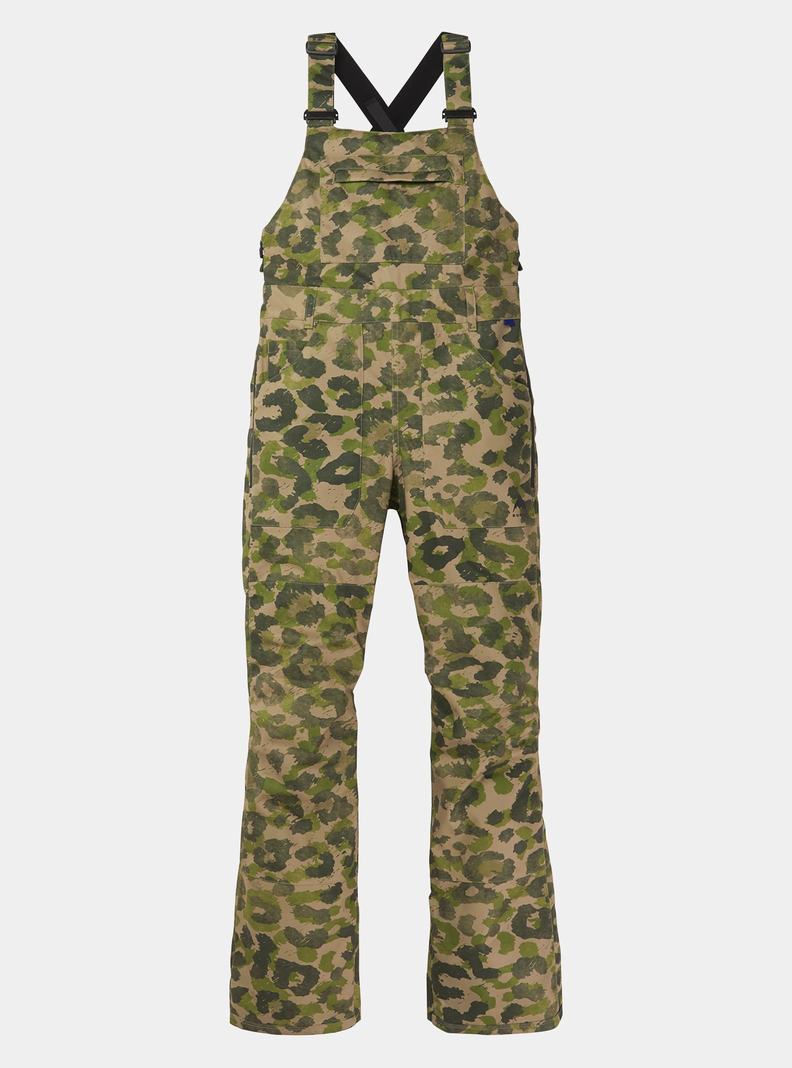 Green / Camo Burton Avalon 2L Women's Bibs | VSFOWM319