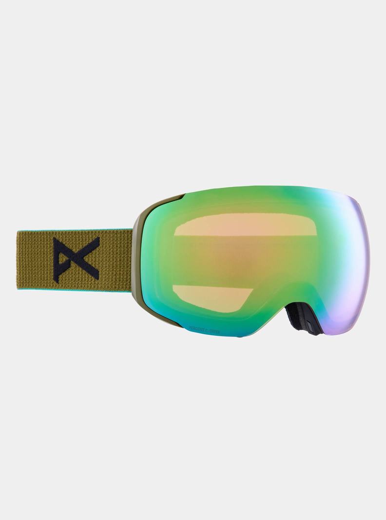 Green / Pink / Burton Anon M2 Goggles + Bonus Lens + MFI® Face Mask Women's Ski Goggles | HWYDFO640