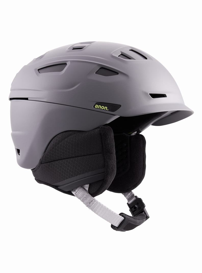 Grey Burton Anon Prime MIPS® Men's Snowboard Helmets | QMRKZF139