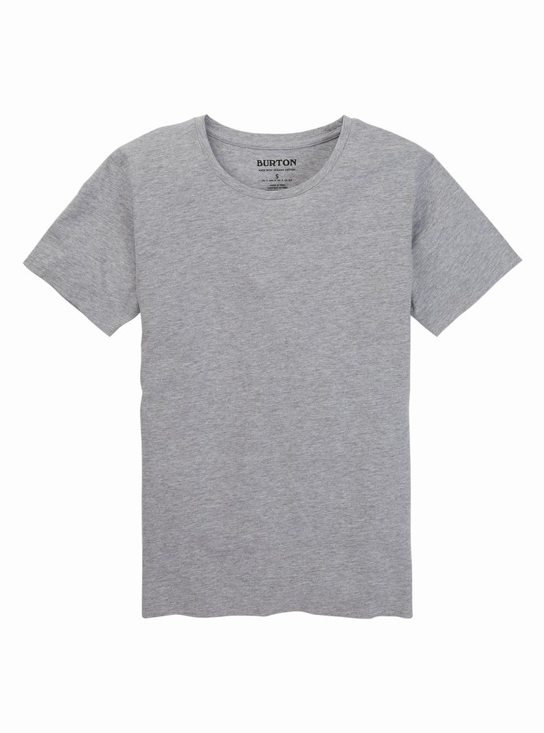 Grey Burton Classic Short Sleeve Women's T-Shirts | QMBTEN403