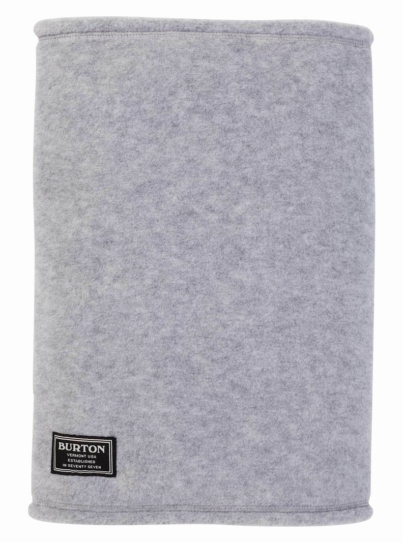 Grey Burton Ember Fleece Men's Neck Warmer | RYAFKB574