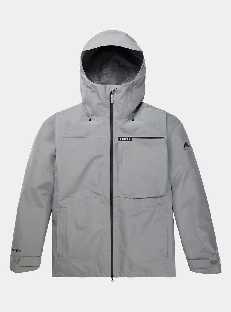 Grey Burton GORE-TEX 3L Treeline Men's Ski Jackets | KYHTPG867