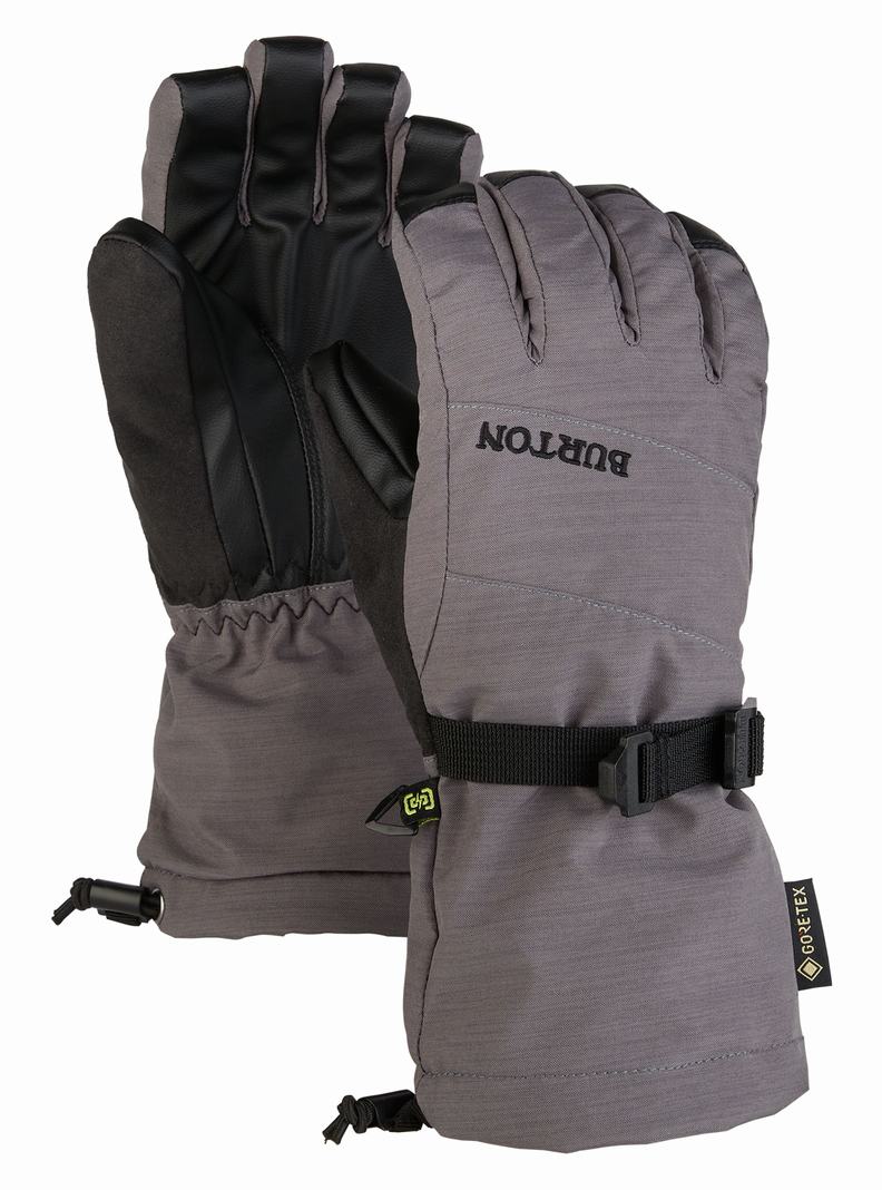 Grey Burton GORE-TEX Kids' Ski Gloves | ZYSDRO182