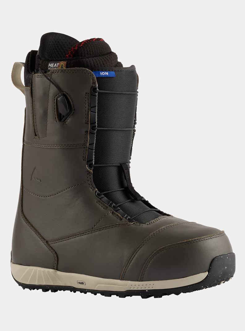 Grey Burton Ion Leather Men's Snowboard Boots | MODLFH845