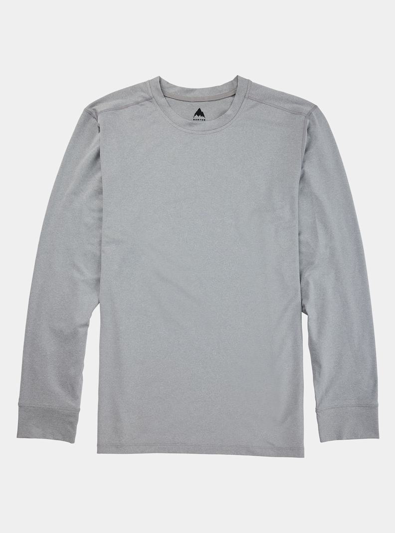 Grey Burton Multipath Essential Tech Long Sleeve Men's Base Layer Top | EKRMXP641