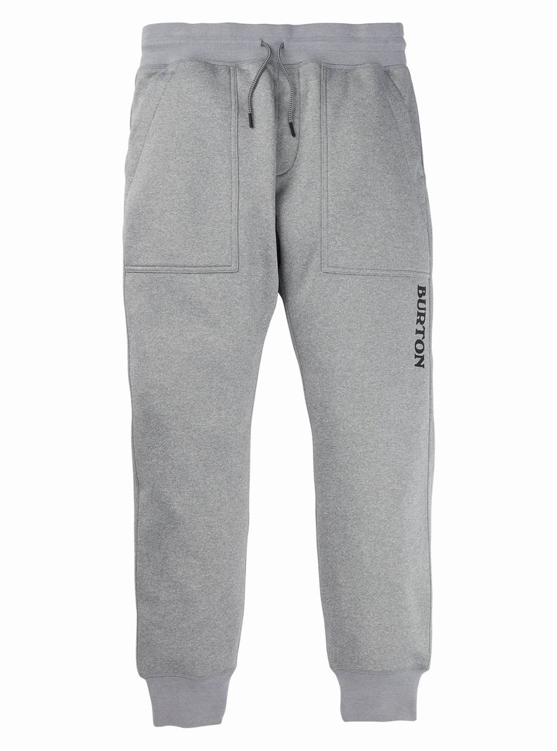 Grey Burton Oak Fleece Men's Pants | PKMQHO934