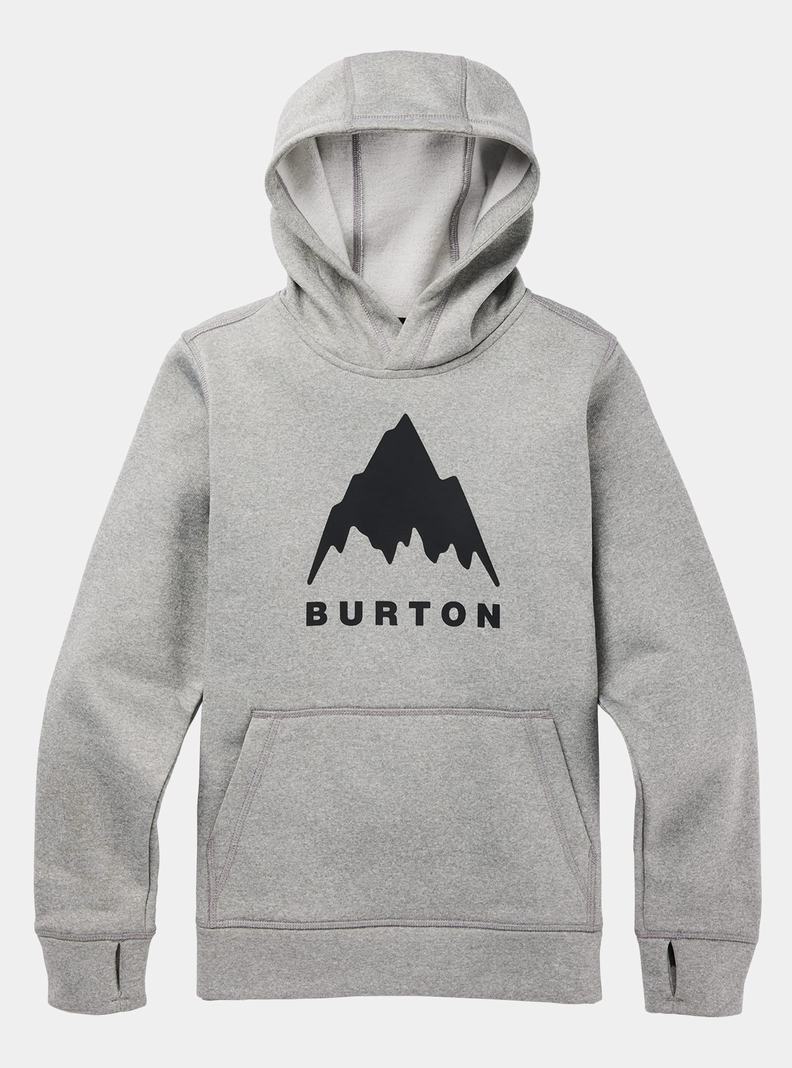 Grey Burton Oak Pullover Kids' Hoodies | DPXFEJ975