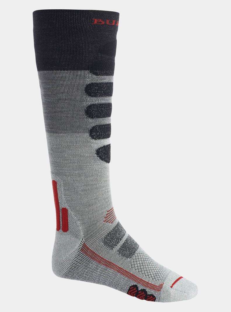 Grey Burton Performance + Lightweight Compression Men's Socks | EJZQYK549