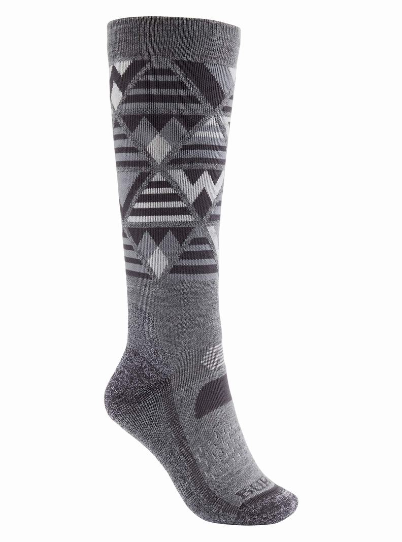 Grey Burton Performance Midweight Women's Socks | UQSDKC235