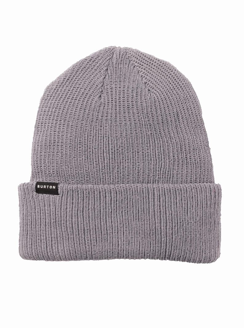 Grey Burton Recycled All Day Long Men's Beanie | IAVDNH706