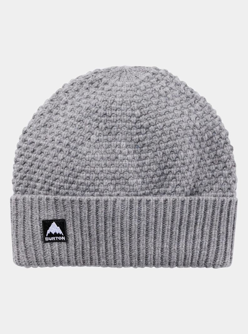 Grey Burton Seed Stitch Men's Beanie | VKIAOU126