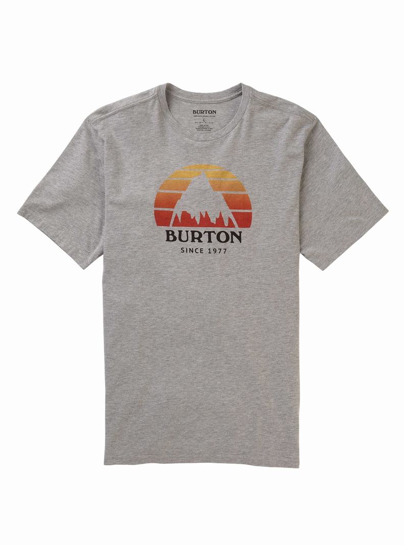 Grey Burton Underhill Short Sleeve Men's T-Shirts | PQDRYN495