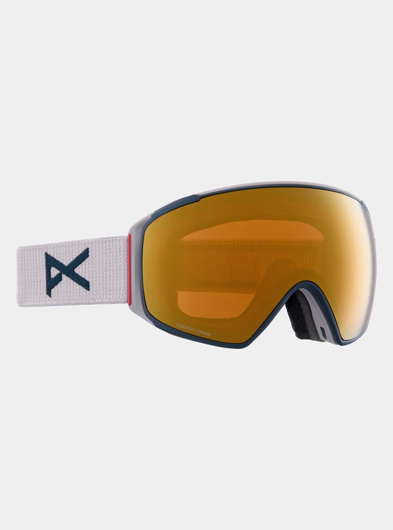 Grey / Orange Burton Anon M4S Goggles (Toric) + Bonus Lens + MFI® Face Mask Men's Ski Goggles | ILVRZB024