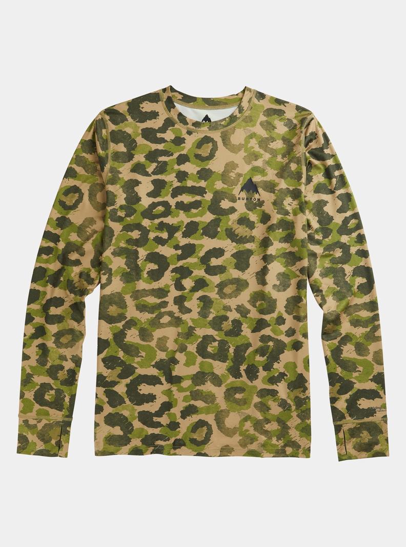 Khaki / Green Burton Lightweight X Men's Base Layer Top | EYKOPS975