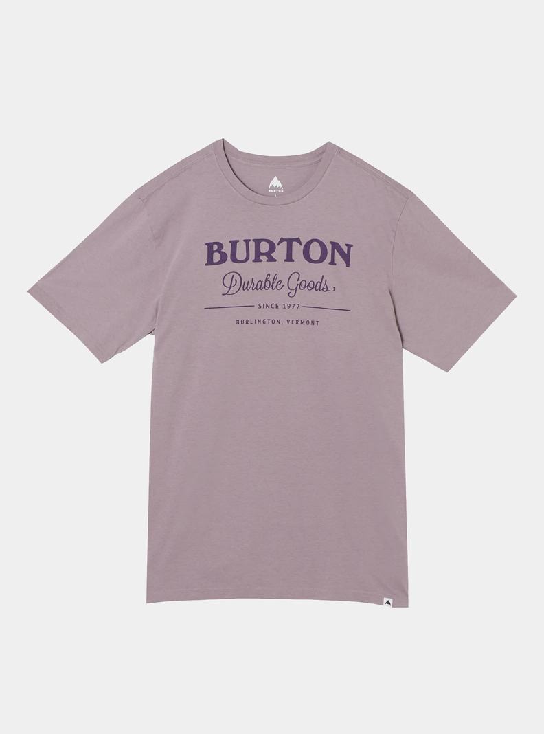 Lavender Burton Durable Goods Short Sleeve Men's T-Shirts | OBMVPH648